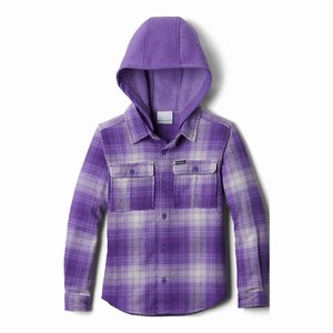 Columbia Boulder Ridge™ Flannel Hoodie Pojkar Lila (YZVMX1973)